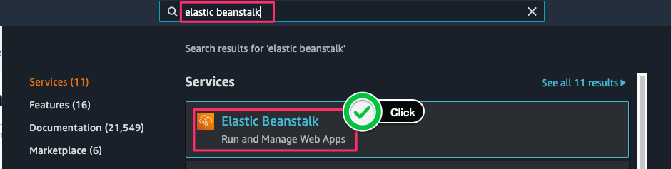 Elastic Beanstalk 콘솔